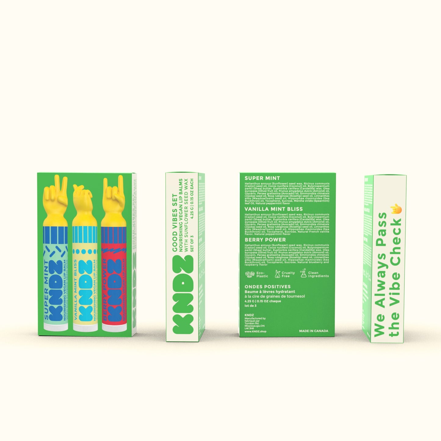Good Vibes Vegan Lip Balm Set