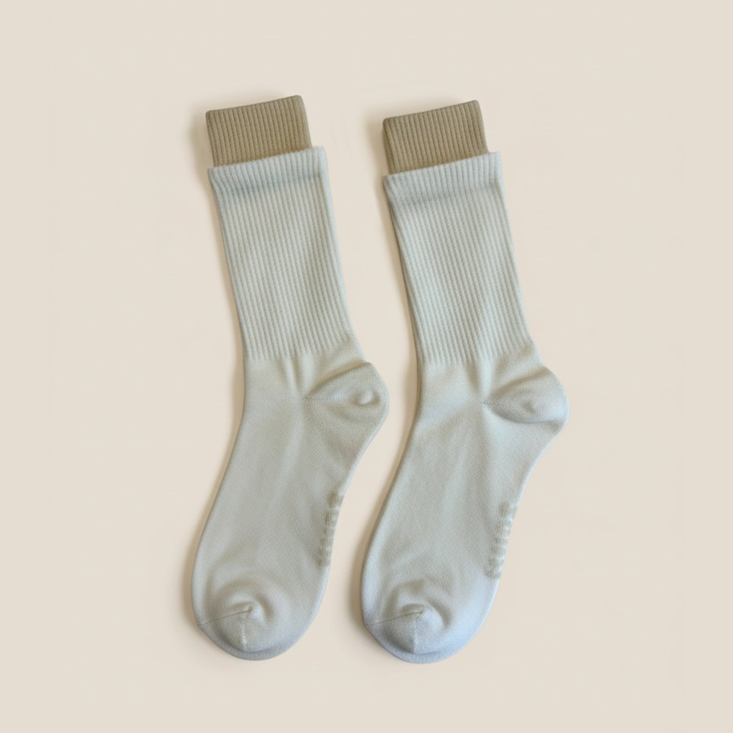 Coco Sugar Double-Cuff Socks