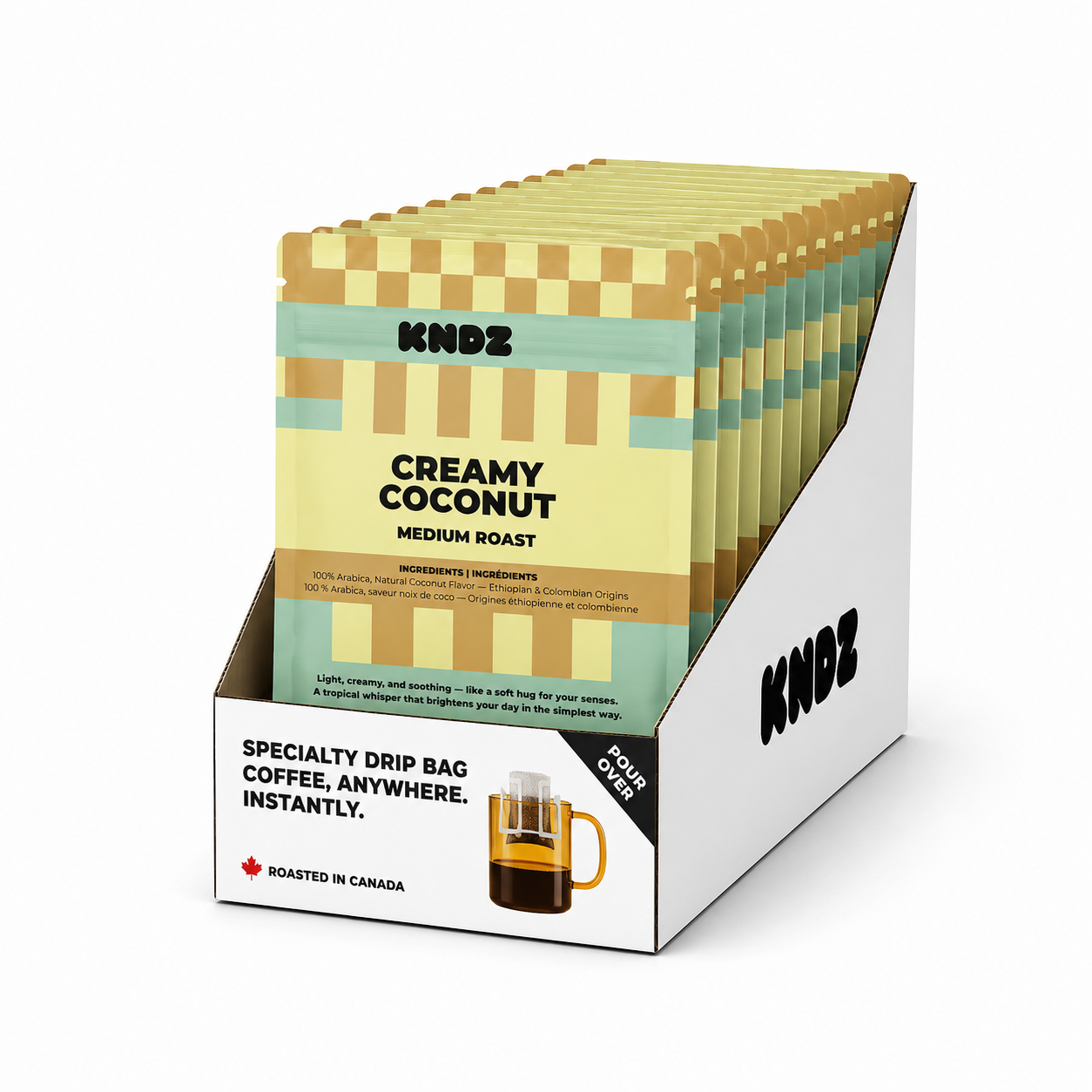 Creamy Coconut Medium Roast coffee - Pack of 18