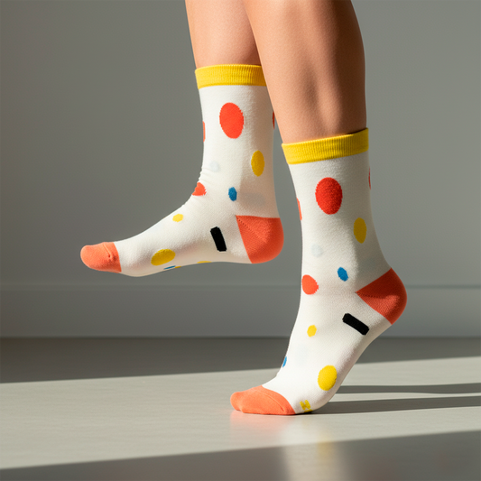 Dot Dash Graphic Socks