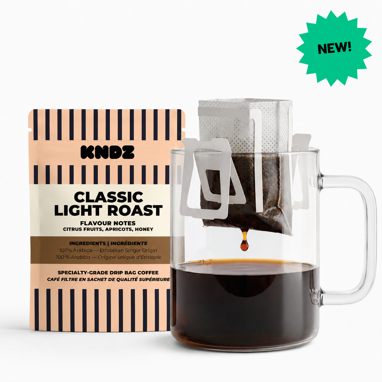 Travel Single Size Pour-Over Drip Bag Coffee