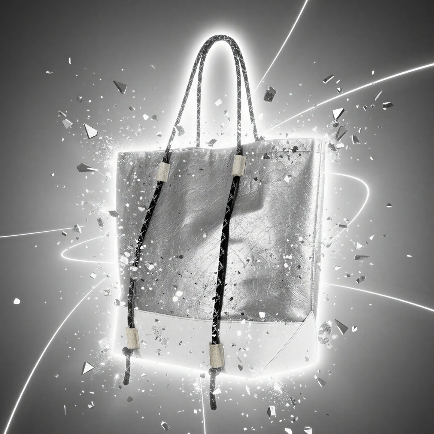 Lunar Static Tote Bag