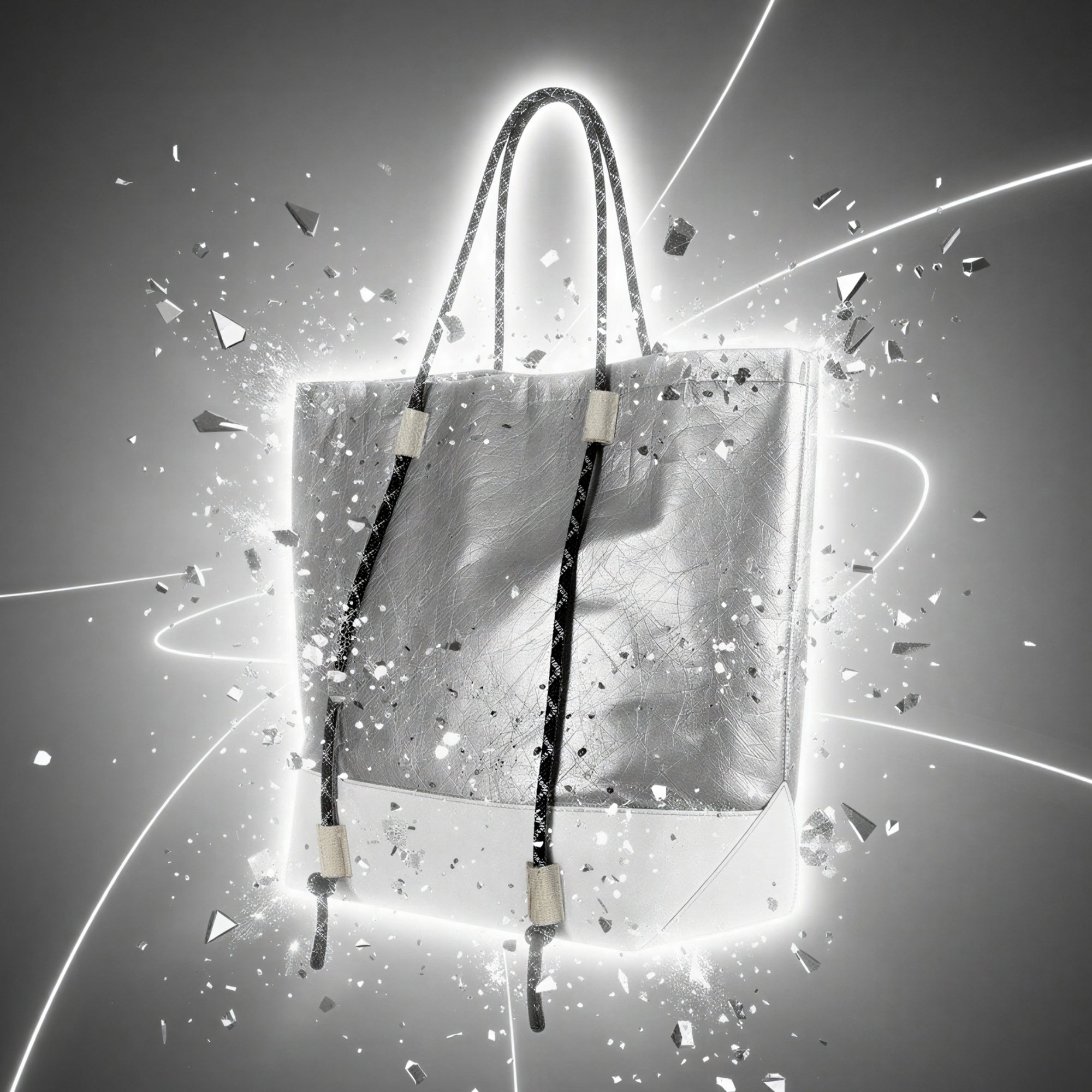 Lunar Static Tote Bag