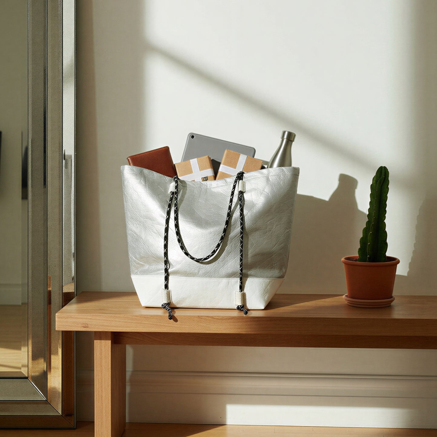 Lunar Static Tote Bag