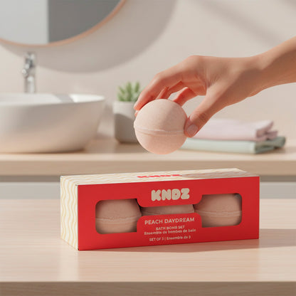 Peach Daydream Bath Bomb Set