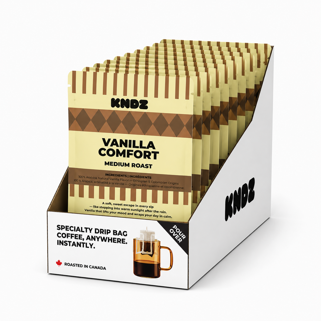 Vanilla Comfort Medium Roast coffee - Pack of 18
