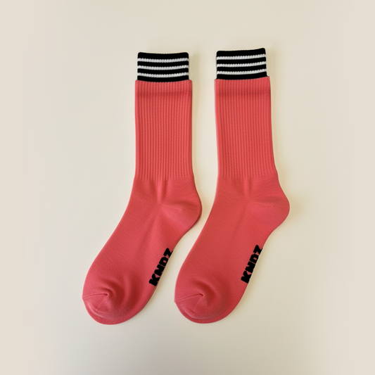 Watermelon Stripe Double-Cuff Socks