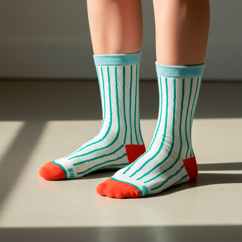 Happy Pin Graphic Socks