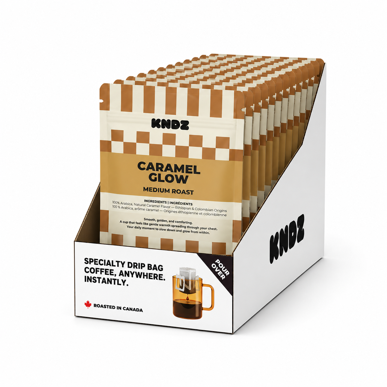 Caramel Glow Medium Roast coffee - Pack of 18