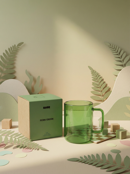 Everyday Glass Mug - Fern Green