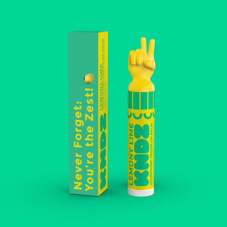 Vegan lip balm - Lemony Lime Square 1